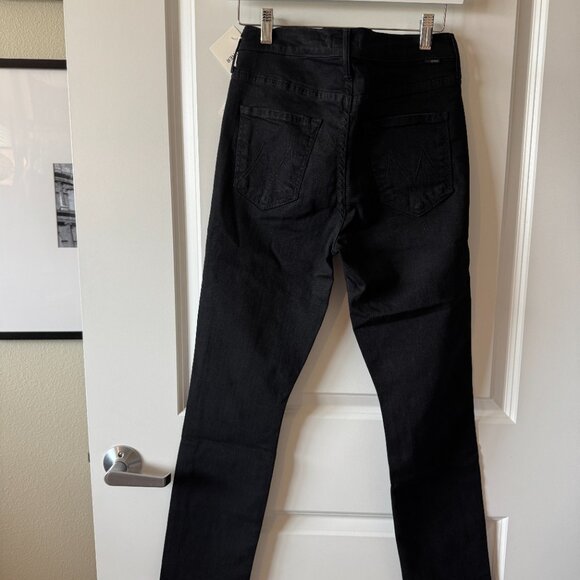 MOTHER Mid Rise Dazzler Ankle in Not Guilty (Black) - Picture 3 of 6